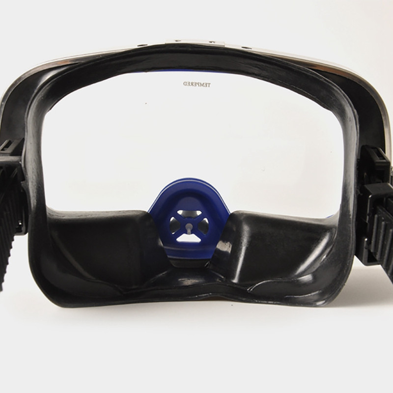 Yon Sub Scuba Diving Classic Free Dive One-Window Silicone Purged Mask Black Nose Valve Голяма рамка Възрастна маска за гмуркане