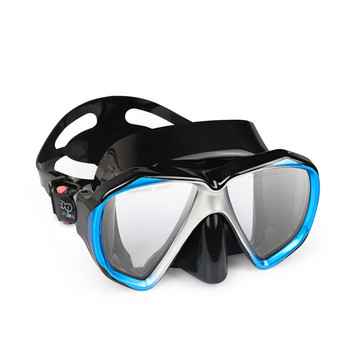Πανοραμική μάσκα κατάδυσης HD, γυαλιά κατάδυσης κατά της ομίχλης, μάσκα κατάδυσης από σκληρυμένο γυαλί, γυαλιά κολύμβησης για ενήλικες με κάλυμμα μύτης