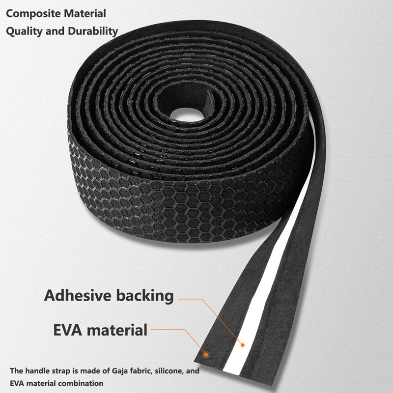 Nauja dviračių vairo juosta, neslysta, stora, smūgiams atspari PU+EVA rankenos juosta su apvyniojamo galo kištuku MTB plento dviračio priedai