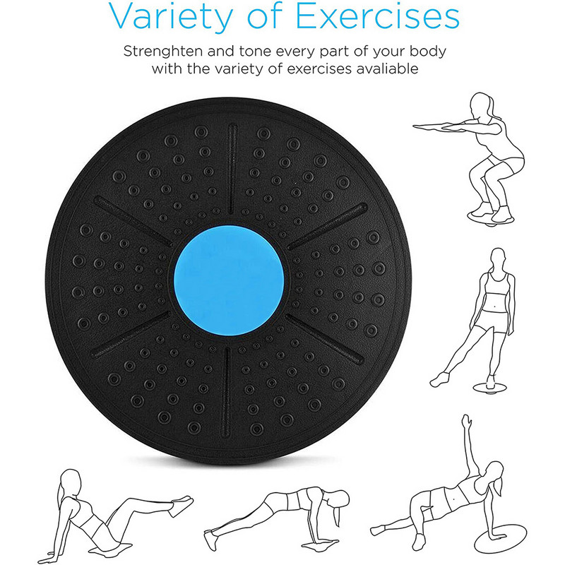 Yoga Balance Board Disc rotund talie Twister Rotație de 360 de grade Exerciser Echipament de fitness Copii Adulti Talie răsucire Placă