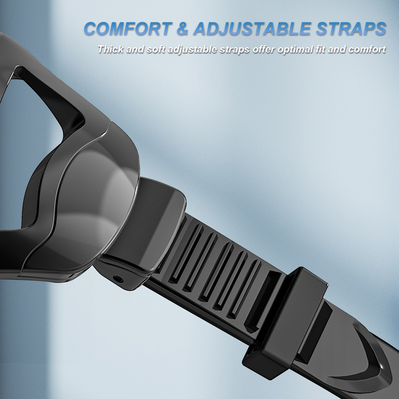 Snorkeling Mask Profesionalūs nardymo akiniai vaikams Plaukimo kaukės Scuba Snorkel Silikoniniai nardymo akiniai su dideliu rėmeliu