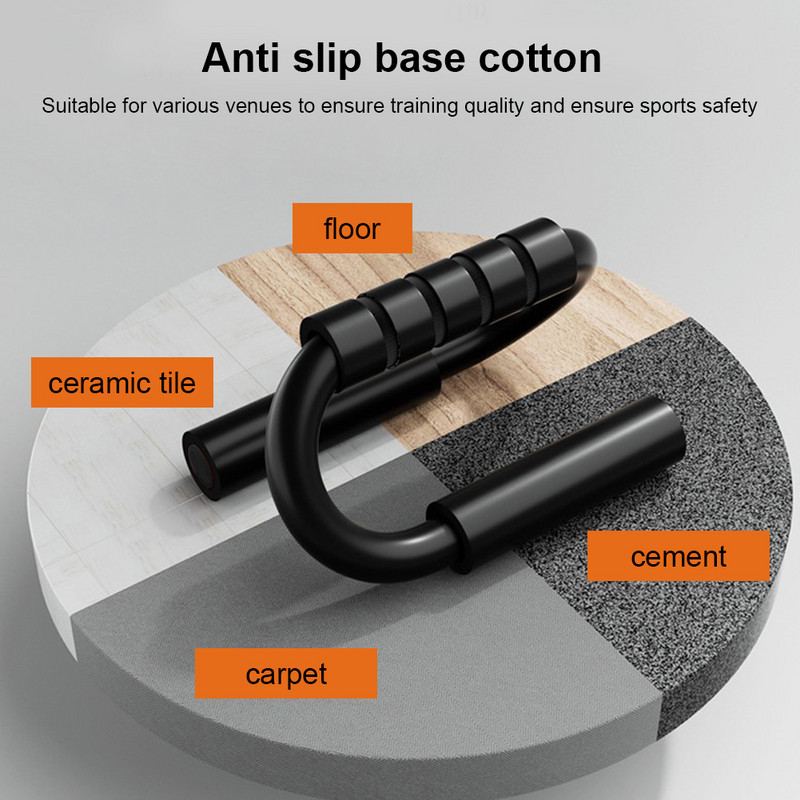 1 pora atsilenkimo stovo ant grindų krūtinės treniruočių įranga S formos atsispaudimo rankenos aliuminio lydinio namų kūno rengybos krūtinės treniruočių įranga