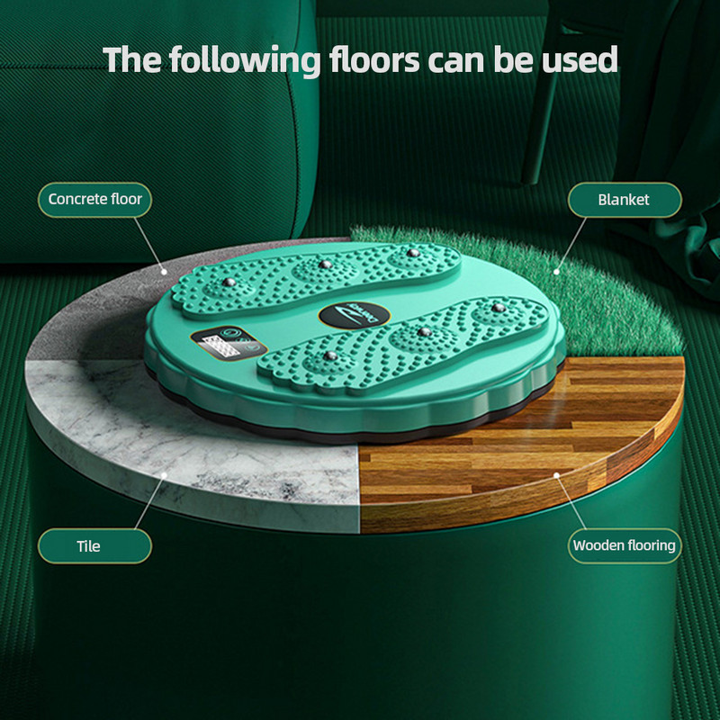 Мускулна тренировка Плъзгаща се плоча LCD дисплей Екран Мултифункционална фитнес плъзгаща се екипировка Безшумно пластмасово въртящо се спортно оборудване