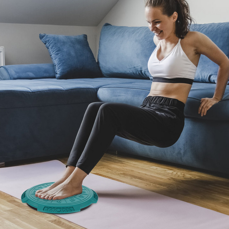 Талия Извита плоча Заглушена машина за отслабване Упражнение за отслабване Въртяща се дъска Усукващ се диск Пластмасов фитнес