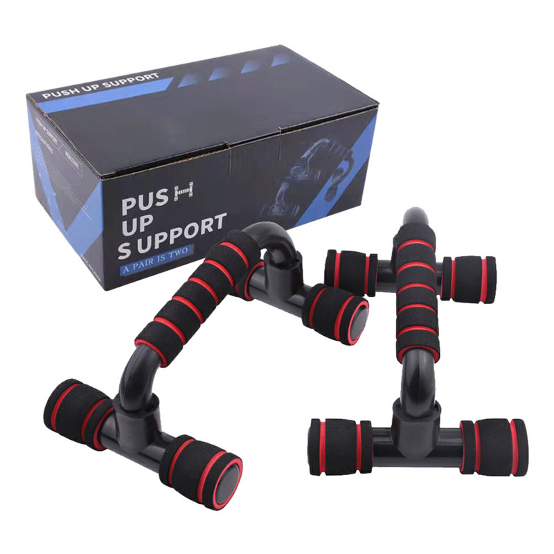 Krūtinės treniruočių įranga ant grindų, putplasčio rankenos, atsispaudimo stovai, strypai, neslystantys, fitneso jėgos stovas, skirtas treniruoti rankų krūtinės raumenims