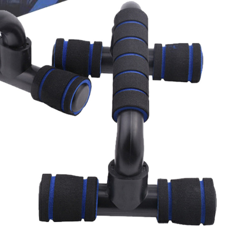 Krūtinės treniruočių įranga ant grindų, putplasčio rankenos, atsispaudimo stovai, strypai, neslystantys, fitneso jėgos stovas, skirtas treniruoti rankų krūtinės raumenims