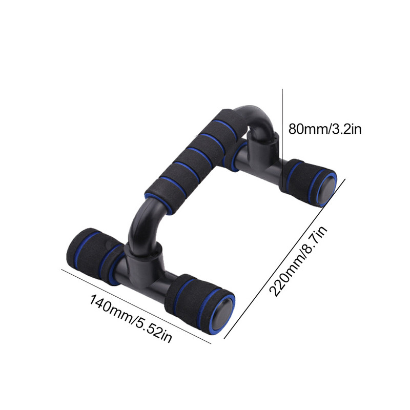 Krūtinės treniruočių įranga ant grindų, putplasčio rankenos, atsispaudimo stovai, strypai, neslystantys, fitneso jėgos stovas, skirtas treniruoti rankų krūtinės raumenims