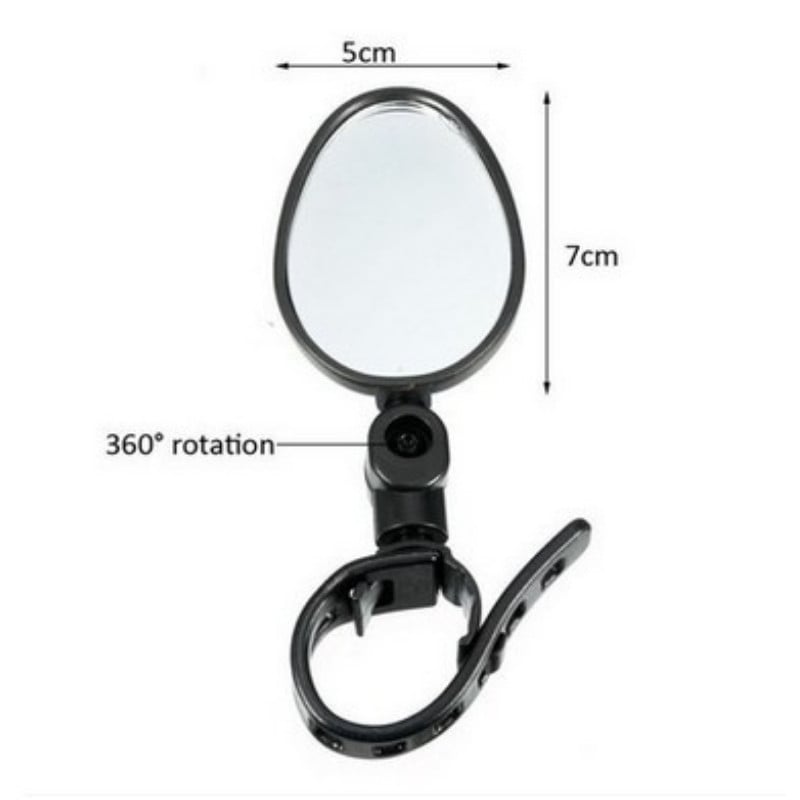 1vnt dviračio galinio vaizdo veidrodėlis, 360 laipsnių pasukamas motorolerio atšvaitas, skirtas M365 universaliam kalnų dviračio galinio vaizdo veidrodžio priedui