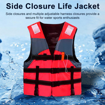 Μπροστινή πόρπη σωσίβιο σωσίβιο σωσίβιο για ενήλικες ασφαλής εφαρμογή με ρυθμιζόμενο κλείσιμο καλωδίων για θαλάσσια σπορ Βαρκάδα ασφαλείας λεκέ