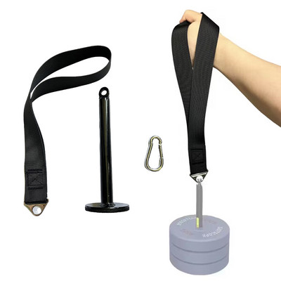 Fitness Arm Wrestling Training Strap Belt Handle Forearm Exerciser Strengthener Power Trainer for Cable Machine and Free Weight
