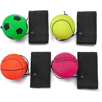 Връщане на топка за ръце Топки за китки Гъба Гумена отскокваща топка Детска играчка Спортни подскачащи топки За упражнения за пръсти Облекчаване на сковаността