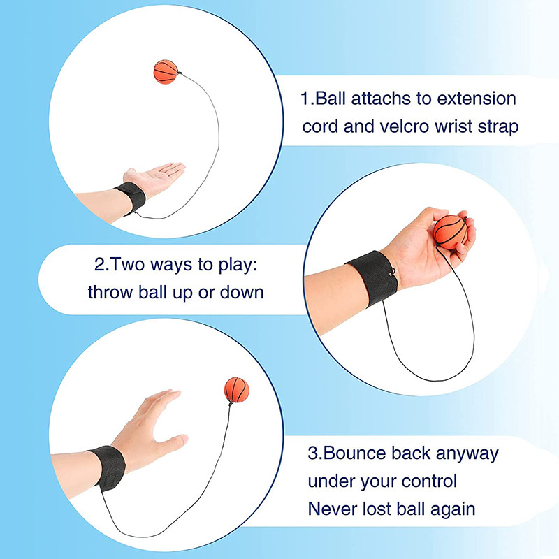 Return Käsipall Randmepallid Käsn Kummist tagasilöögipall Lastele Mänguasi Sport Põrkav pallid sõrmede treenimiseks jäikuse leevendamiseks