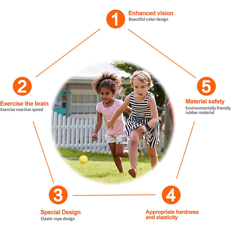 Return Käsipall Randmepallid Käsn Kummist tagasilöögipall Lastele Mänguasi Sport Põrkav pallid sõrmede treenimiseks jäikuse leevendamiseks