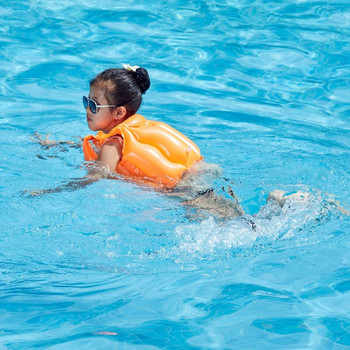 Детска спасителна жилетка Помощ за плуване Спасителна плаваща жилетка за деца Преграда за плуване Каяк Плажни аксесоари за басейн (33-60 lbs)