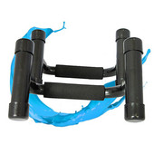 1 pora stumdomų strypų stovų, rankenų, treniruočių ir kūno rengybos slydimui atspari įranga, skirta vyrų ir moterų treniruotėms (juoda)