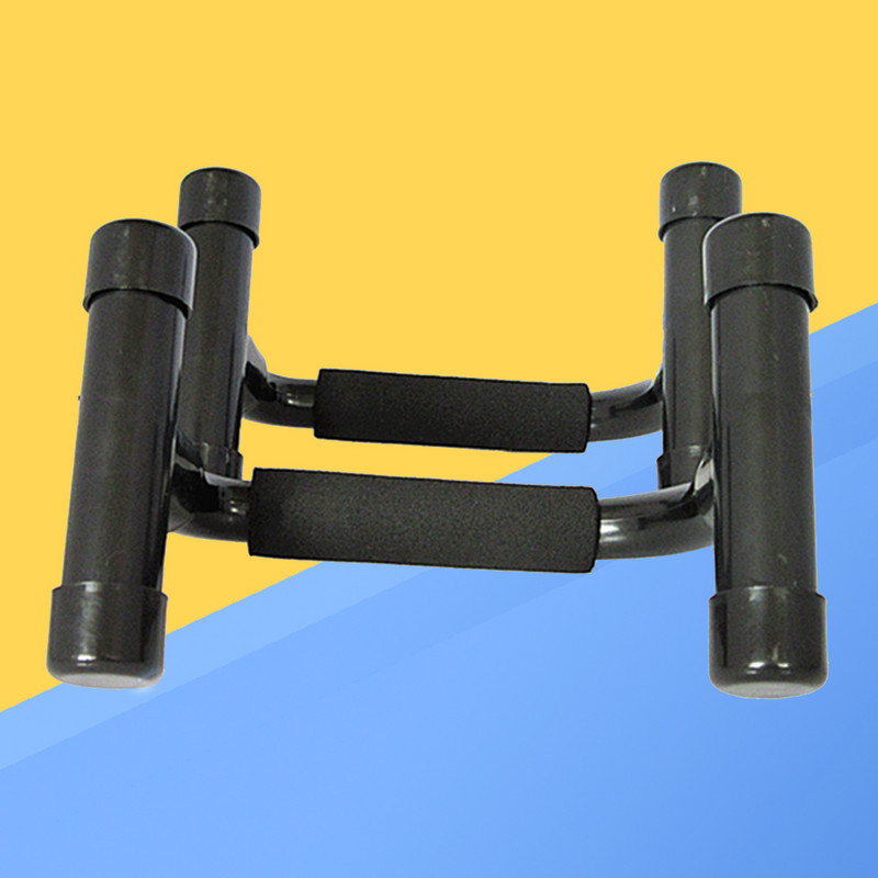 1 pora stumdomų strypų stovų, rankenų, treniruočių ir kūno rengybos slydimui atspari įranga, skirta vyrų ir moterų treniruotėms (juoda)
