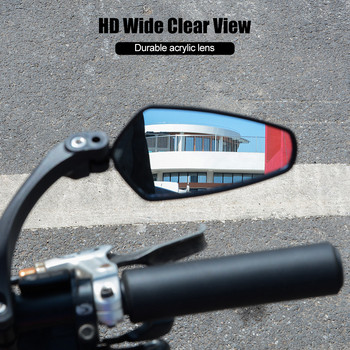 Uwayoo Огледало за обратно виждане Аксесоари за велосипеди Електрически скутер Мотоциклет Огледало за планински велосипед за велосипеди Огледала за заден ход Кормило