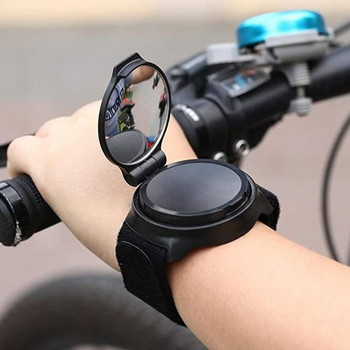 Велосипед, въртящо се на 360° огледало за обратно виждане, сгъваема лента за китка, огледало за обратно виждане за мотоциклет, заден рефлектор, оборудване за каране