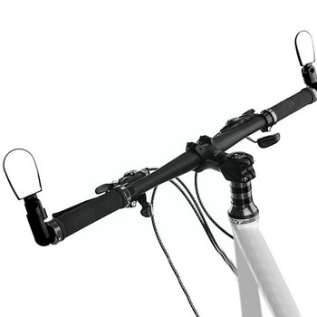 360-градусово регулируемо огледало за обратно виждане за велосипед Колоездене Дизайн Аксесоари за кормило на велосипед Компактно огледало Безопасно въртящо се T3f7