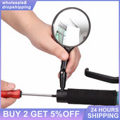 Galinio vaizdo veidrodėlis, pasukamas plataus kampo universalus silikagelis Mtb plento dviračių priedai, dviračių vairas, galinio vaizdo veidrodžiai