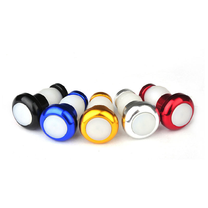 1 pár biztonsági kerékpáros kerékpár irányjelző kormányrúd végdugó LED piros fényű lámpa mágneses fogantyú lámpa XR-Hot