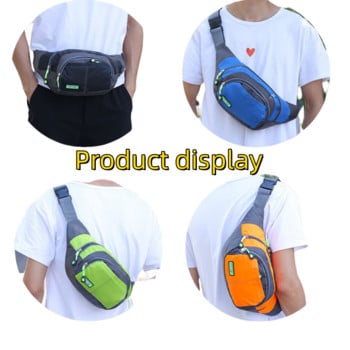 Fanny Pack Αθλητική τσάντα μέσης μεγάλης χωρητικότητας Αδιάβροχη τσάντα ποδηλασίας Fanny τσάντα πολλαπλών λειτουργιών για τρέξιμο για άνδρες Γυναικεία συσκευασία μέσης