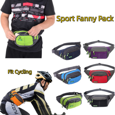 Fanny Pack Αθλητική τσάντα μέσης μεγάλης χωρητικότητας Αδιάβροχη τσάντα ποδηλασίας Fanny τσάντα πολλαπλών λειτουργιών για τρέξιμο για άνδρες Γυναικεία συσκευασία μέσης