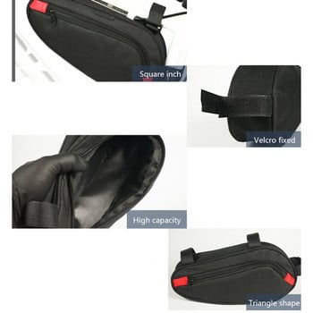 Αδιάβροχη τσάντα MTB Bike Triangle Storage Bag Bicycle Cycling Tube Μπροστινή θήκη πλαισίου