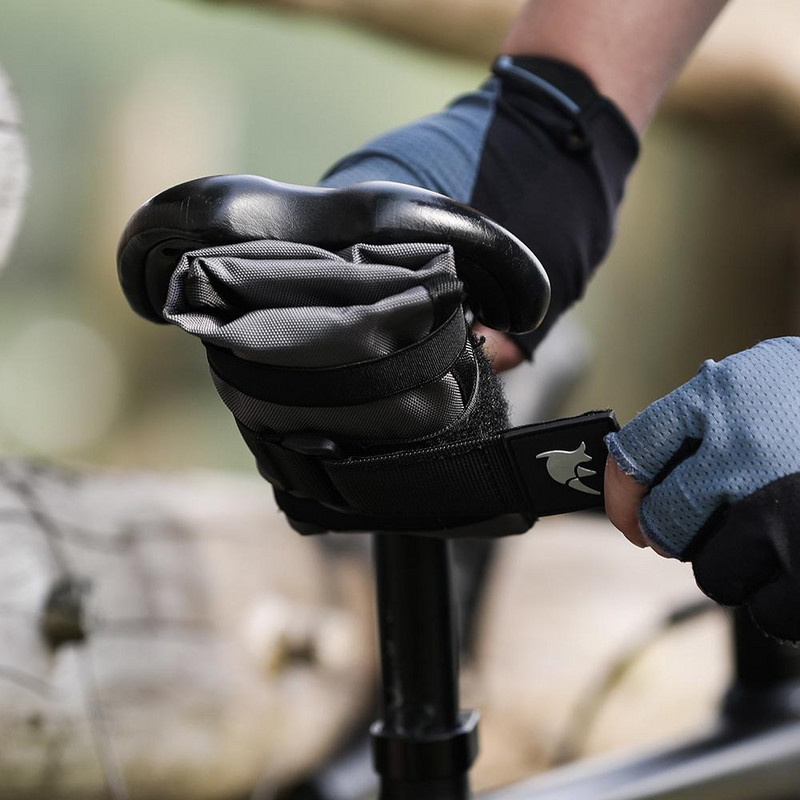 Rhinowalk kerékpártáska szerszámtáska felső első csővázas táska Burrito csomagtartó tok fekete MTB kerékpár hátsó szerszámtároló készletek nyeregtáska új