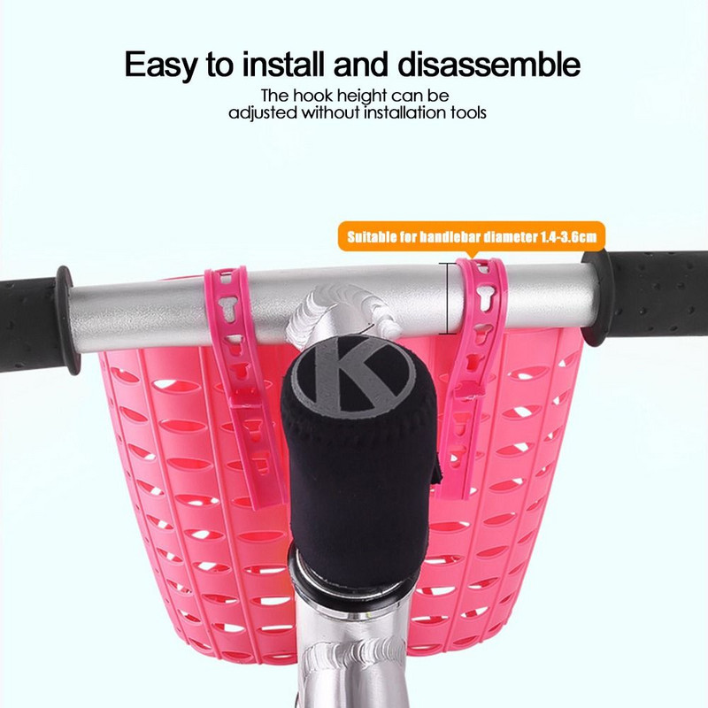 Vaikų dviračių laikymo krepšys paspirtukas vairas krepšys dviračio priekinis nešiklio krepšys galinis dviračių krepšelis paspirtukas priekinio krepšelio lipdukas