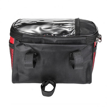 Водоустойчива велосипедна чанта с голям капацитет МТБ чанта за предно кормило на открито Пътуване на открито Колоездене Горна предна кошница сумка для велосипеда