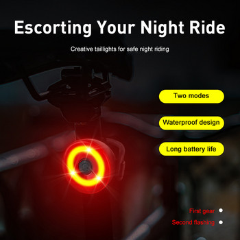Задна светлина за велосипед Тип батерия Предупредителна лампа за велосипед Червена светлина Задна светлина за безопасност Задна лампа Фенер Аксесоари за колче за седалка на велосипед за велосипед
