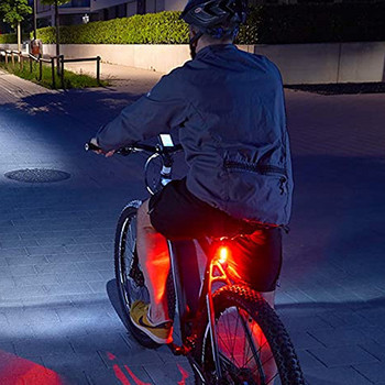 Πίσω φως ποδηλάτου Τύπος μπαταρίας ποδηλάτου Προειδοποιητική λυχνία Κόκκινο φως ασφαλείας Πίσω φανάρι Πίσω φανός MTB Αξεσουάρ στηριγμάτων καθίσματος ποδηλάτου