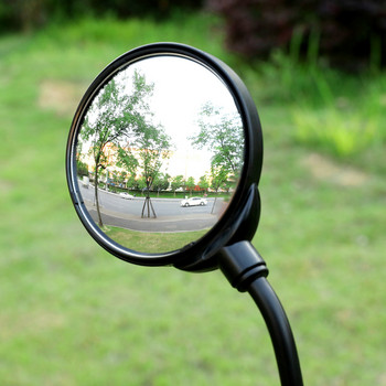 Безопасни огледала за обратно виждане с регулируем 10 см маркуч Широкоъгълен велосипед Огледало за обратно виждане Кормило Огледало за обратно виждане за лява или дясна страна