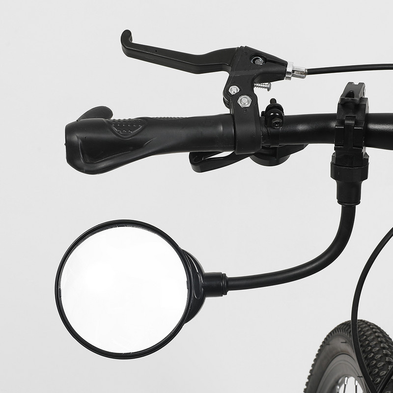 Biztonságos visszapillantó tükrök állítható 10 cm-es tömlővel, széles szögű kerékpáros visszapillantó tükör Kormány visszapillantó tükör bal vagy jobb oldalra