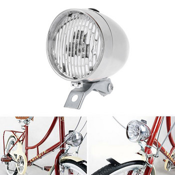 ABS 3LED Батерийни фарове за велосипед Предупредителна светлина за безопасност при нощно каране Ретро предни лампи за велосипед Консумативи за каране