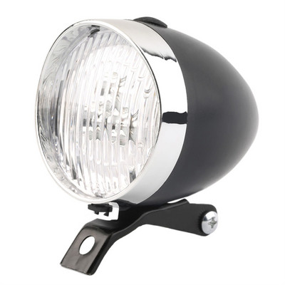 ABS 3LED akkumulátorral működő kerékpáros fényszórók éjszakai lovaglás biztonsági figyelmeztető lámpák Retro kerékpár első lámpák lovaglás kellékek