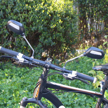 Deemount 1 ζεύγος ποδηλάτου πίσω όψης γυάλινος καθρέφτης Τιμόνι ποδηλάτου ευρείας εμβέλειας Οπίσθια όψη Φωτισμός ανακλαστήρας ρυθμιζόμενης γωνίας Καθρέπτες