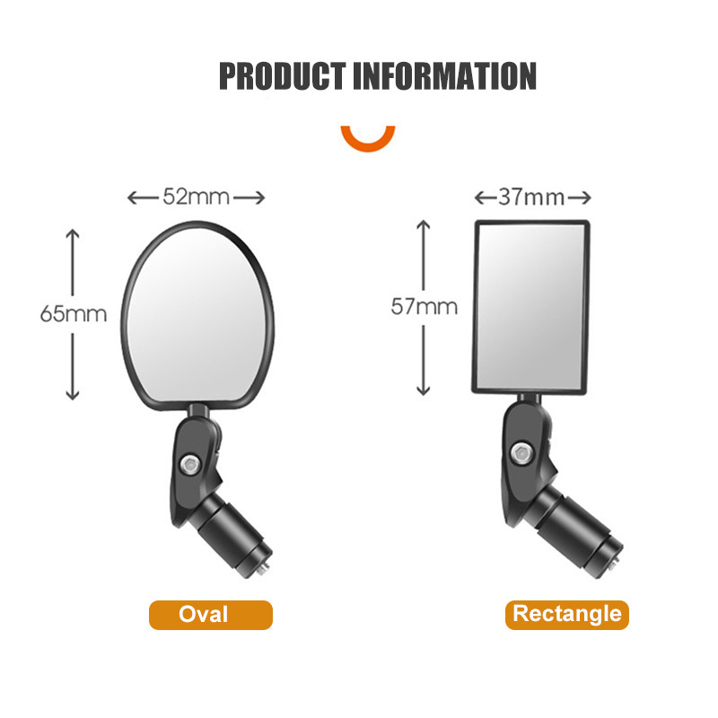 PC-kerékpáros visszapillantó tükör 360°-ban forgatható, összecsukható országúti hegyi kerékpáros fényvisszaverő tükör lovaglófelszerelés 1db