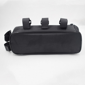 Качествена велосипедна чанта Beam Bag Battery Controller Висяща фиксирана тръбна рамка Bike Bag Li-Ion Storage Водоустойчива 32X9X10.5Cm Колоездене