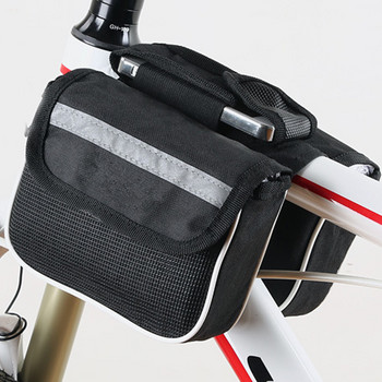 Рамка за седлова чанта за планински велосипед Предна горна тръба Калъф за телефон за колоездене Калъф за велосипед Двустранна задна стойка Багажник Чанта за велосипед