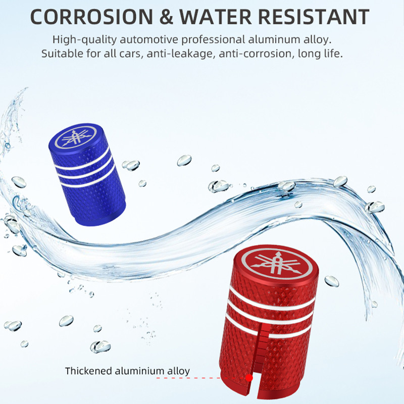 Капачка на стеблото на вентила на автомобилната гума. Капачка на вентила на гумата в стил на нарязване. Капачка на въздушния клапан на стеблото на колелото от алуминиева гума за Yamaha R1 R3 R25 Mt-09 Mt07