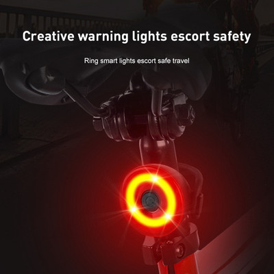 Lampă spate nouă pentru bicicletă, din aliaj de aluminiu, fară pentru cap/spate, lumină LED de avertizare pentru călătorie de noapte, accesorii pentru lumină de siguranță pentru bicicletă de munte 2023