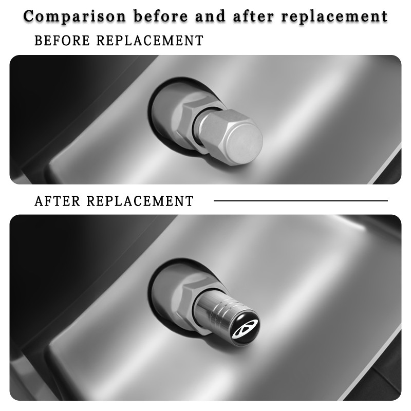 Car Styling 4 DB Fém Lopásgátló kerékabroncsok Szelepszár sapka légmentesen záródó burkolatok Chery TIGGO 2 3 4 5 7 Pro 8 3X A1 QQ Arrizo számára