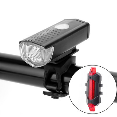 Lampă pentru bicicletă de munte, reîncărcabilă prin USB, avertisment, far pentru bicicletă, far cu LED, pentru scuter electric