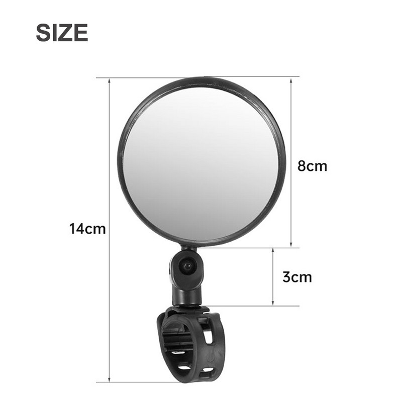 Univerzális kerékpáros visszapillantó tükör, állítható, forgatható, széles szögű kerékpáros kormány visszapillantó tükrök MTB országúti kerékpárhoz