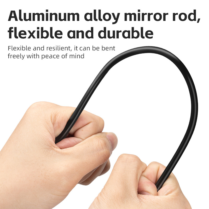 ROCKBROS kerékpáros visszapillantó tükör 360 fokban forgatható, rugalmas alumínium biztonsági motoros sisakok állítható lovaglási tükör