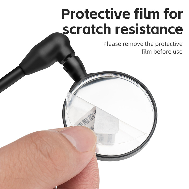 ROCKBROS kerékpáros visszapillantó tükör 360 fokban forgatható, rugalmas alumínium biztonsági motoros sisakok állítható lovaglási tükör