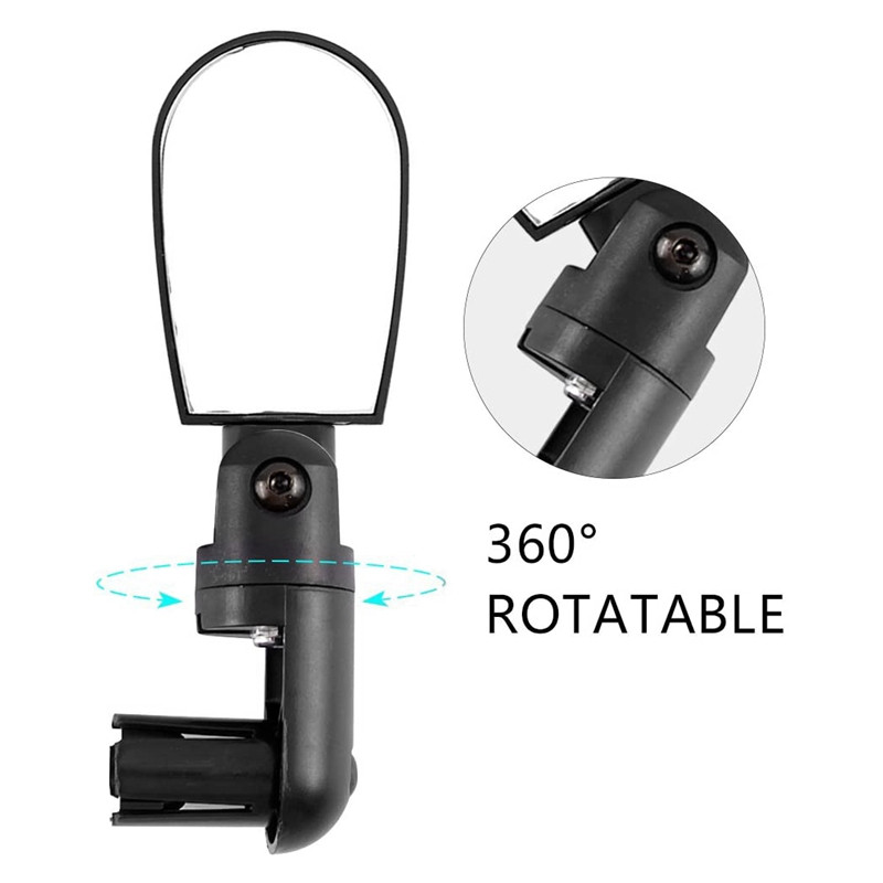 Oglinzi pentru bicicletă pentru ghidon 2 buc. Oglindă retrovizoare sigură, rotativă 360, pentru bicicletă de drum de munte, motocicletă