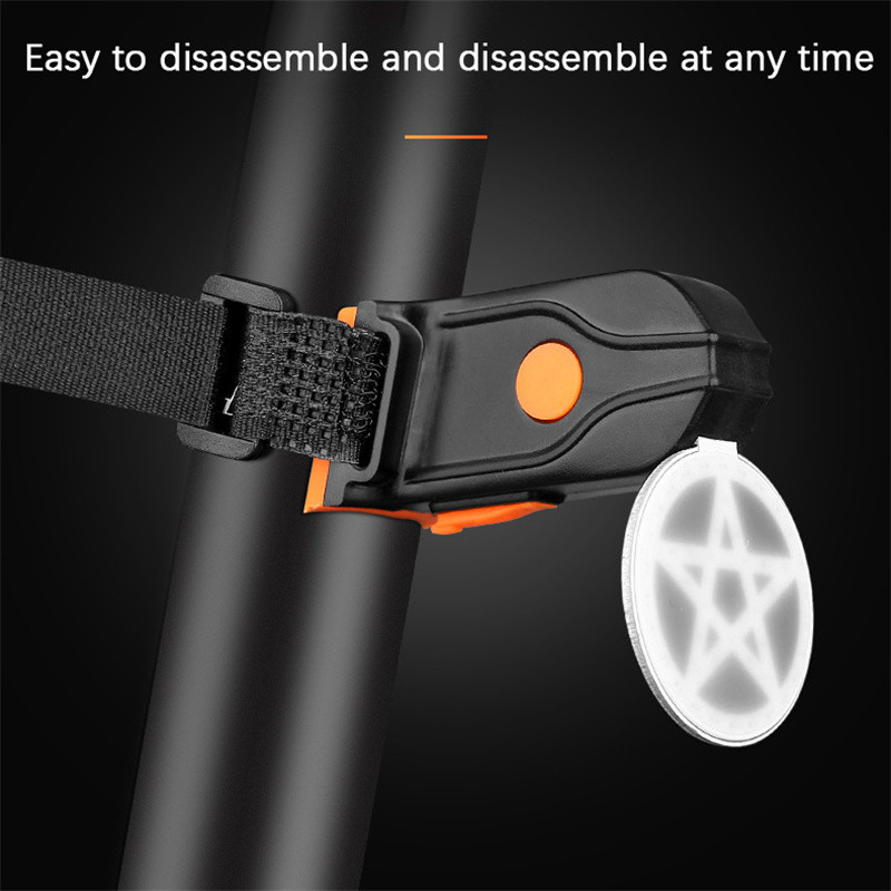 Kerékpár hátsó lámpa több világítási mód USB töltő Led kerékpár szív alakú fény villanó hátsó lámpák Road Mtb kerékpár nyeregcsőhöz